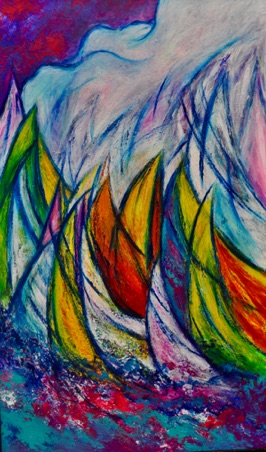 Archipelago Sunset Sails II
60 x 36